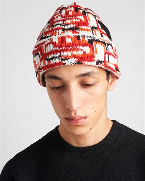 prada wool and cashmere beanie